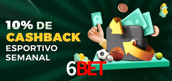 10% de bônus de cashback na 6BET